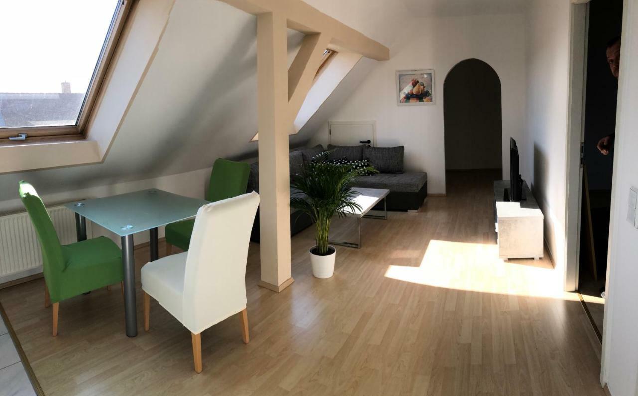 Kuschelige Dachgeschosswohnung Am Clarapark Leipzig Extérieur photo